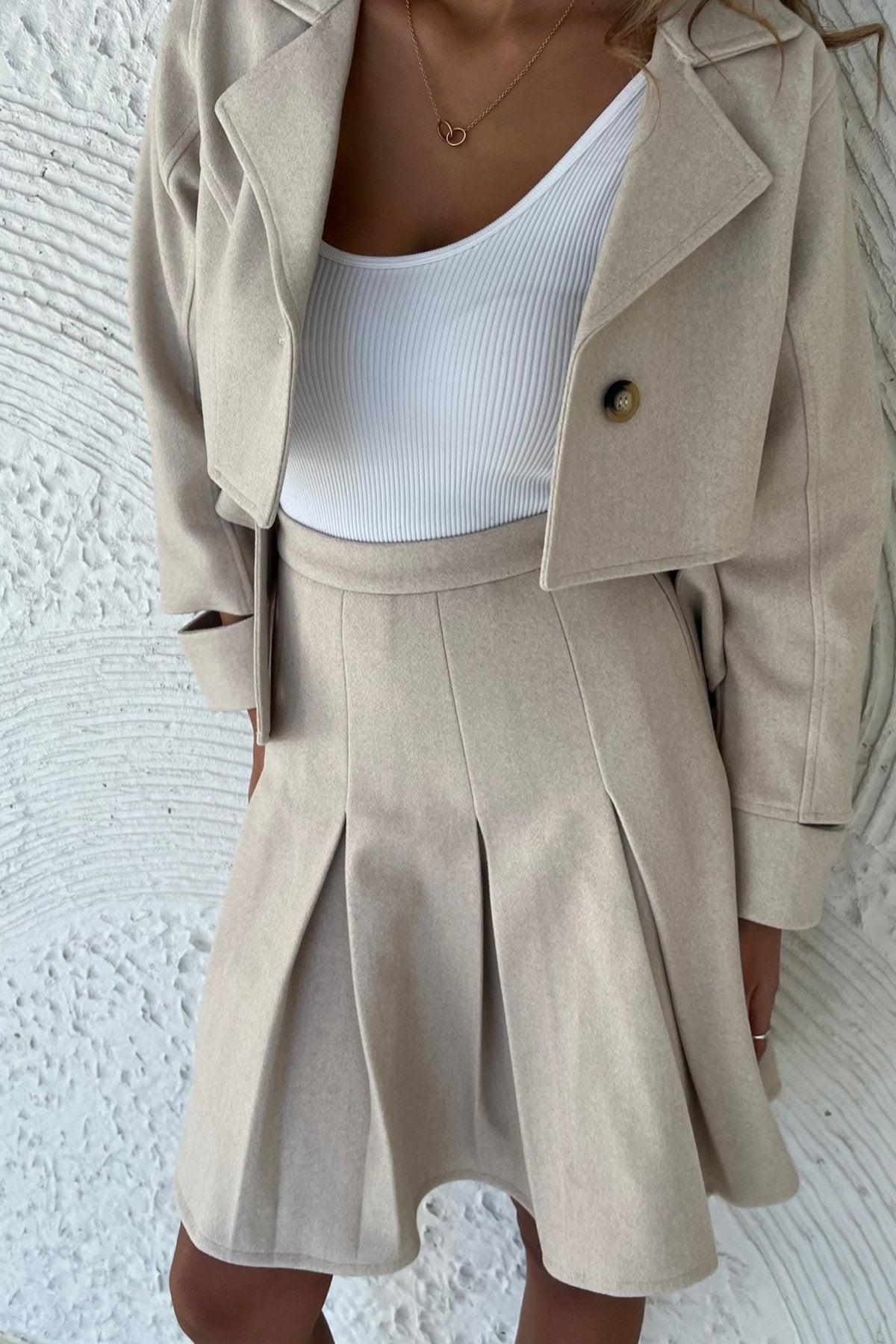 Wool Cropped set