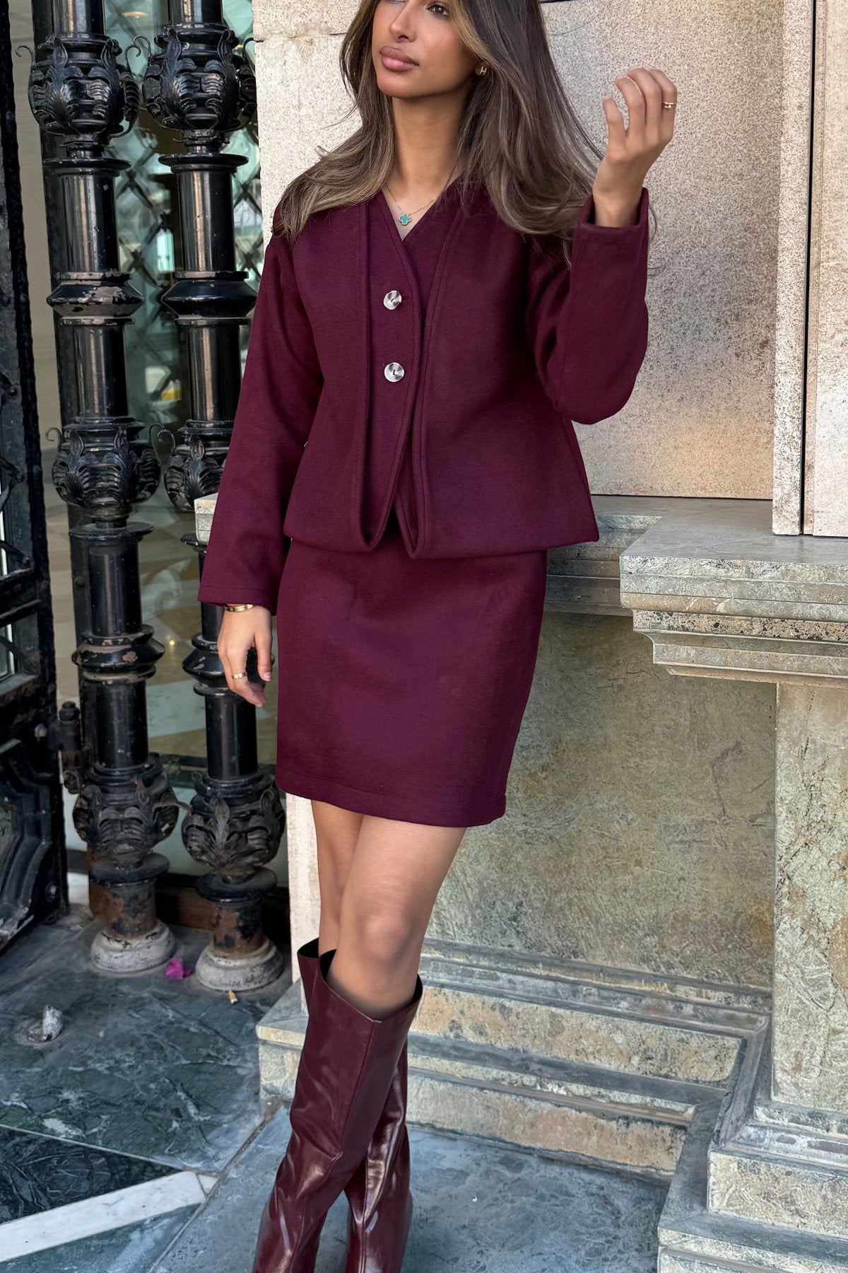 Wool jacket set