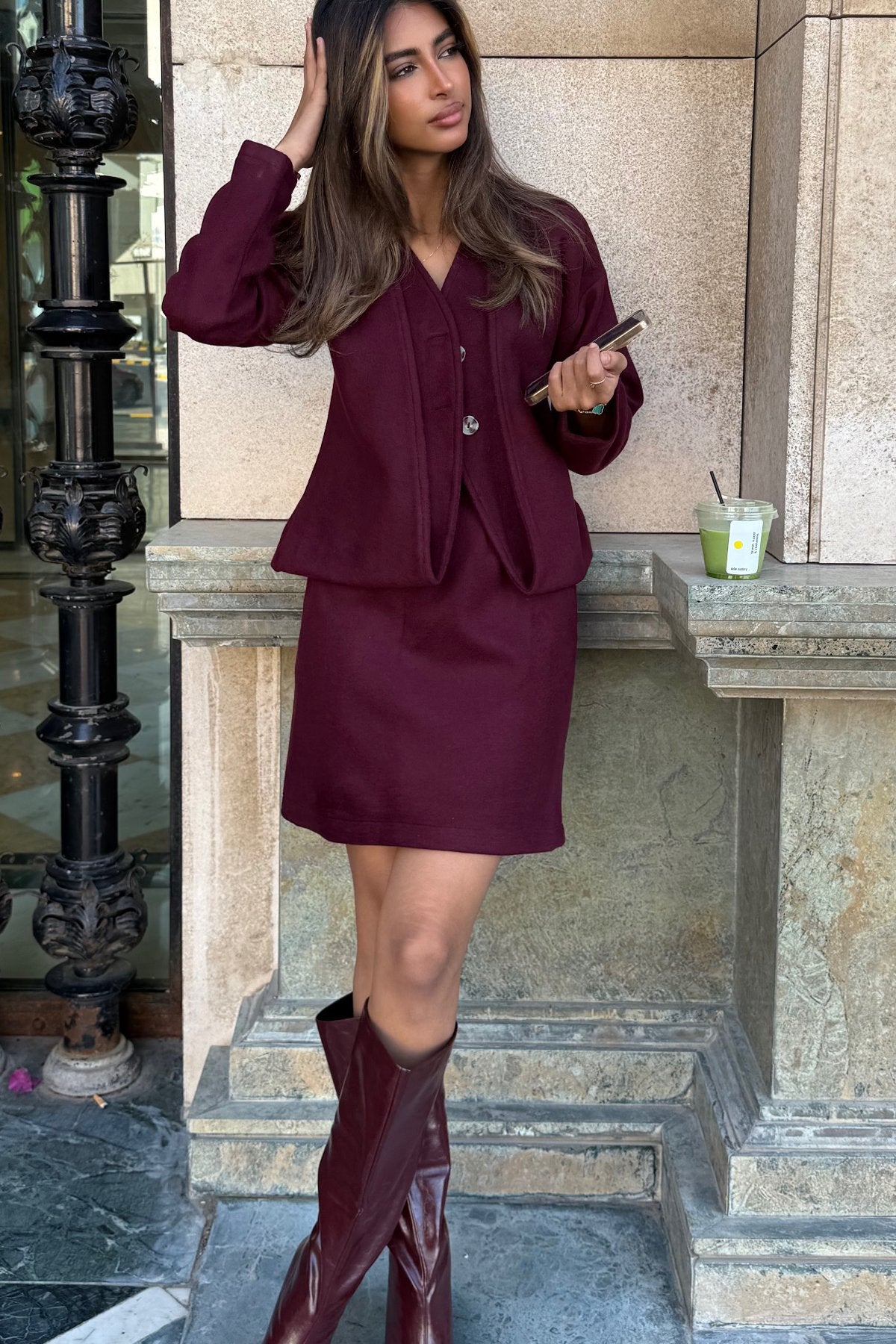 Wool jacket set