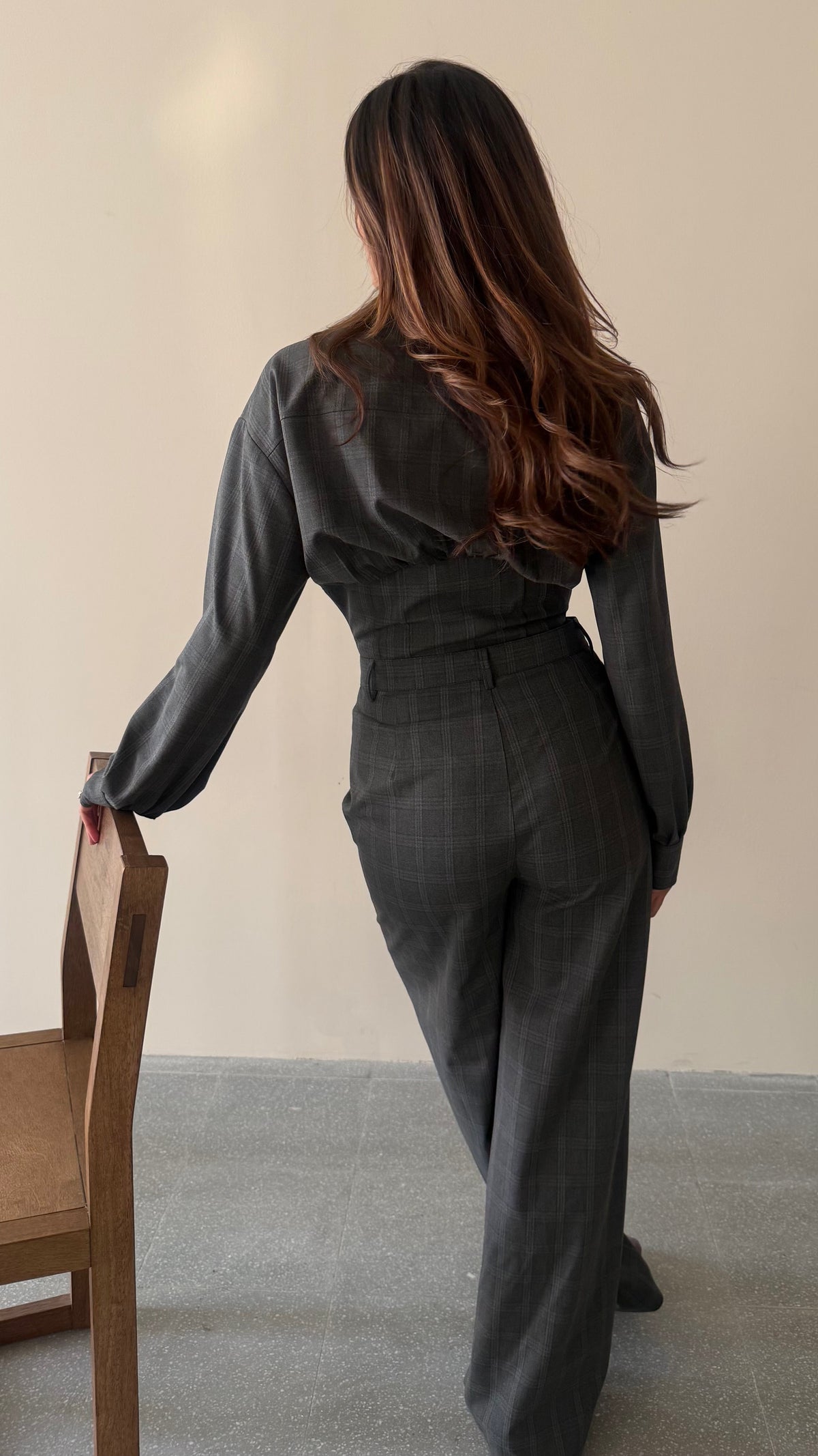 Grey pants set