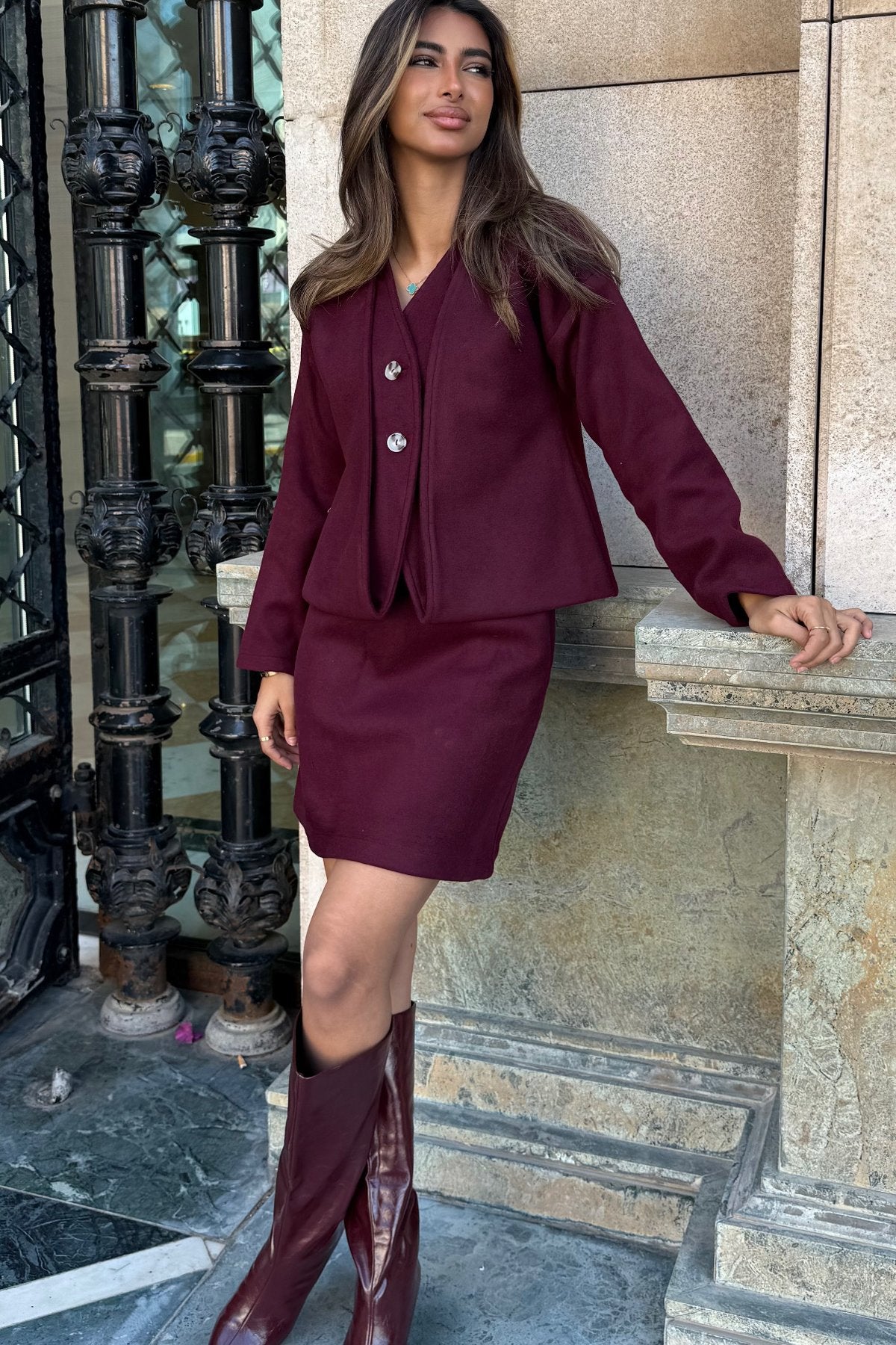 Wool jacket set