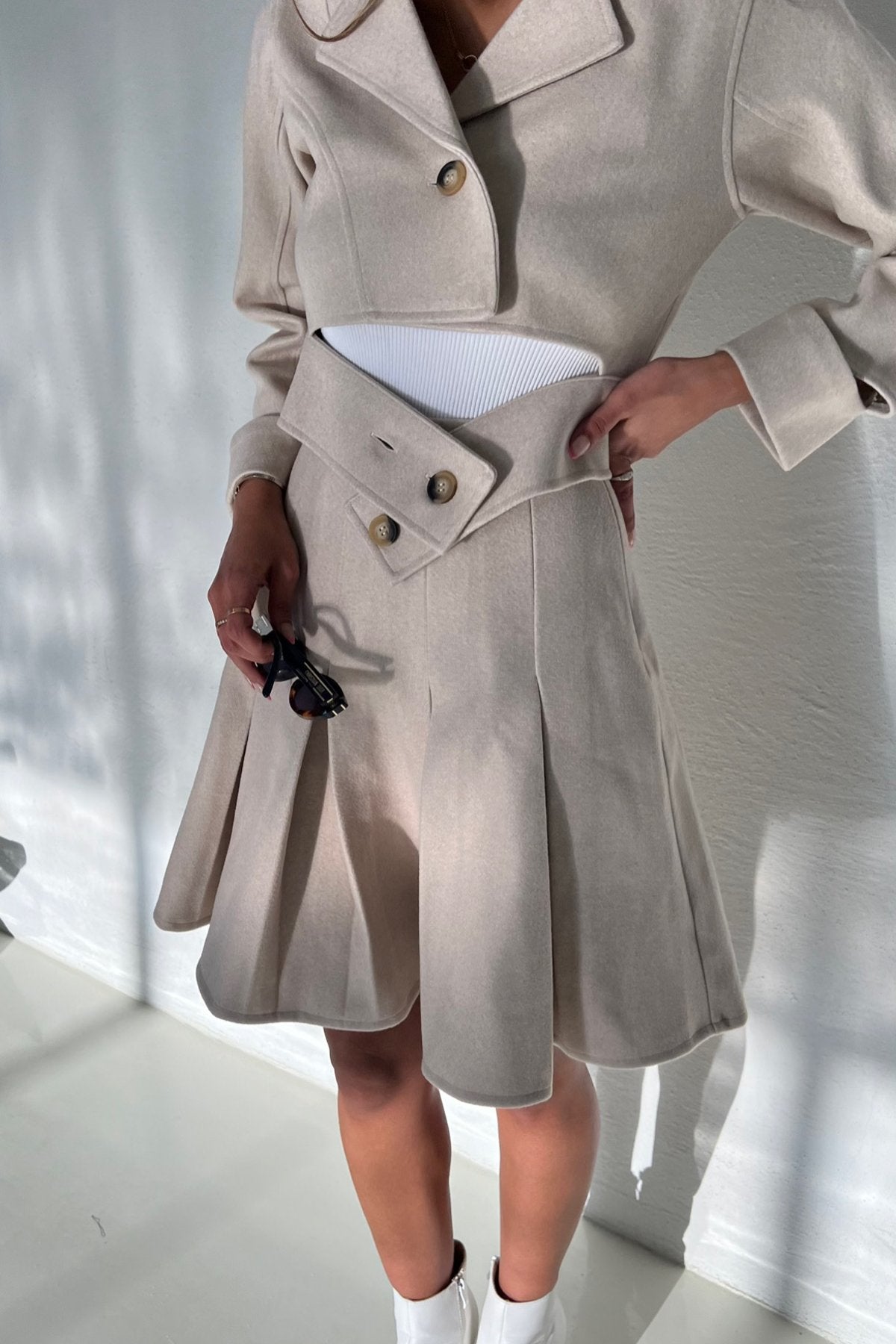Wool Cropped set