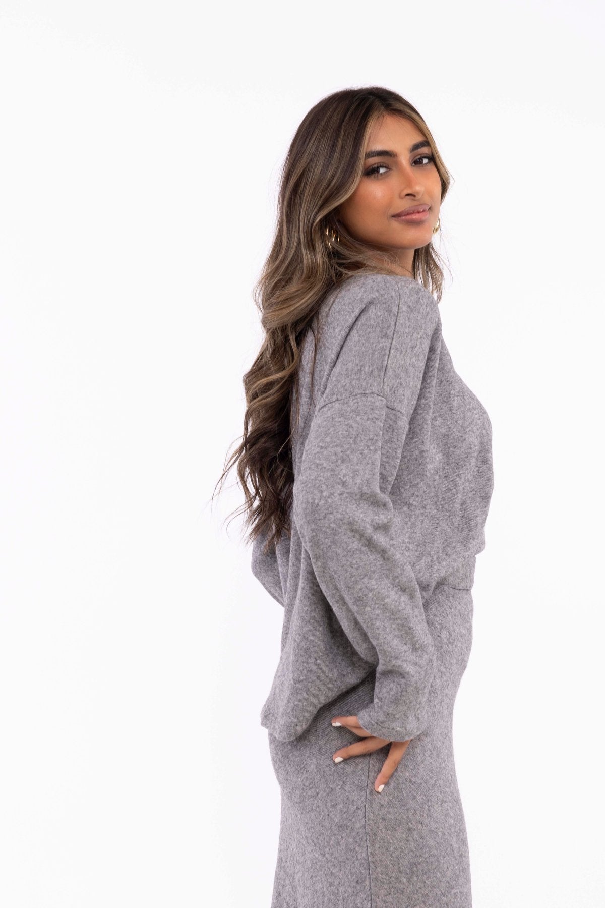 Knit grey set