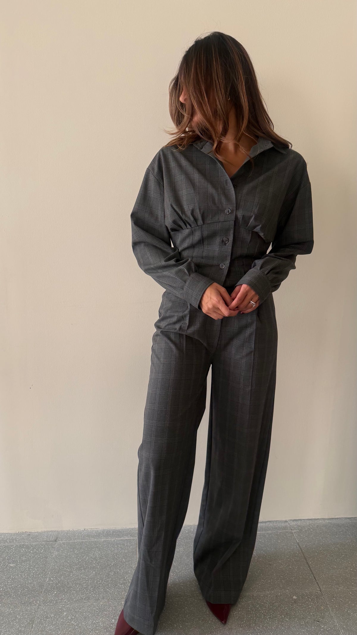 Grey pants set