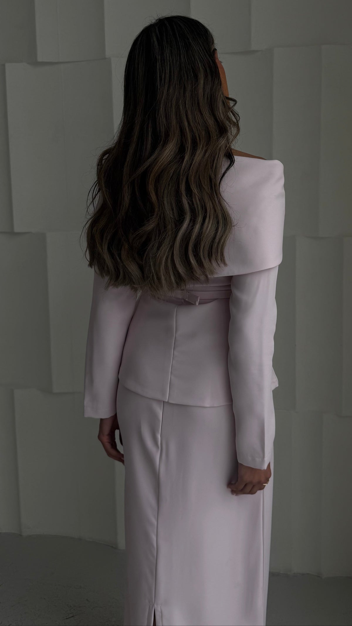 Baby pink maxi set